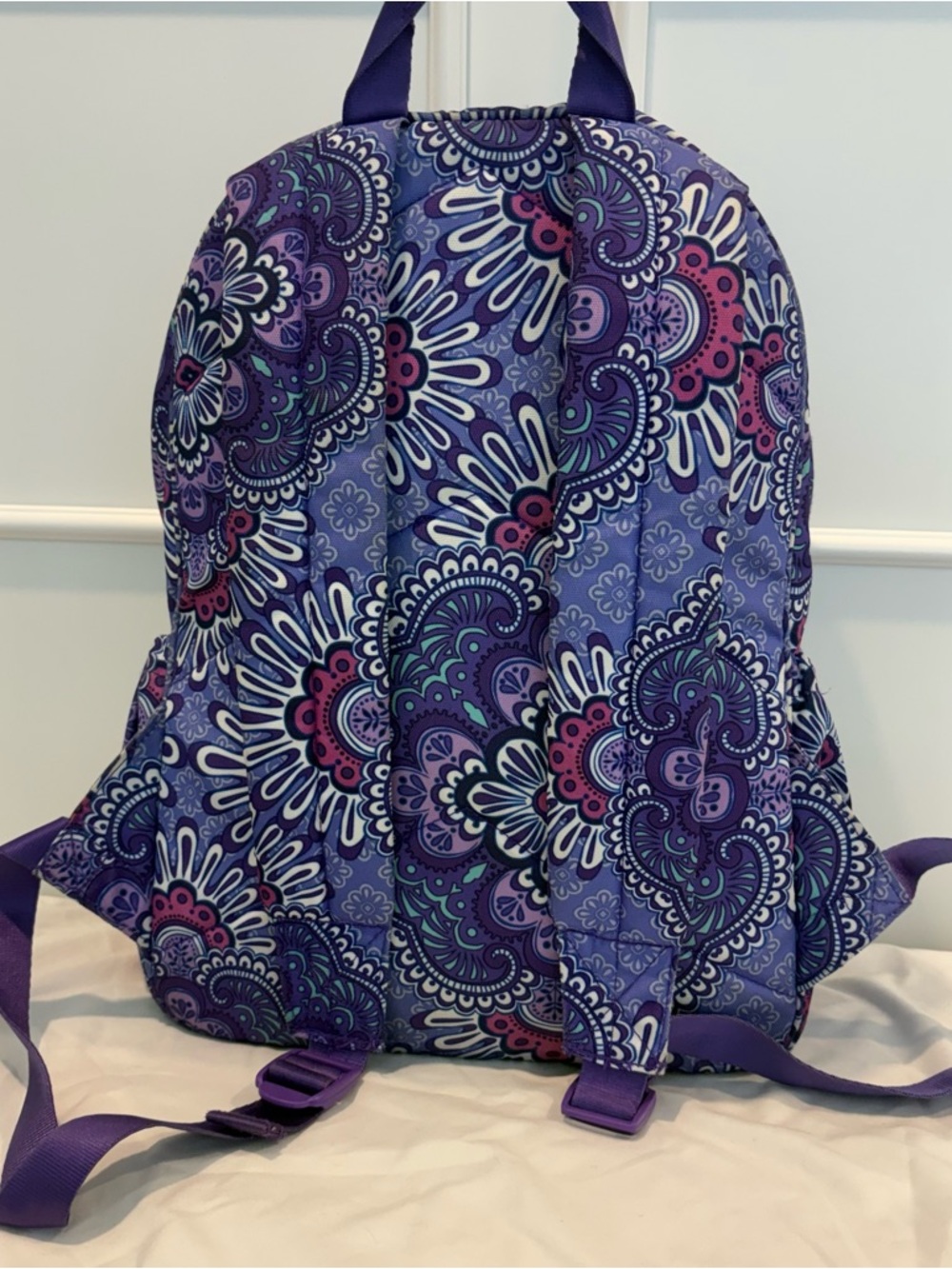 Vera Bradley Essential Large Back Pack - Lilac Medallion (Retired) - Picture 5 of 8
